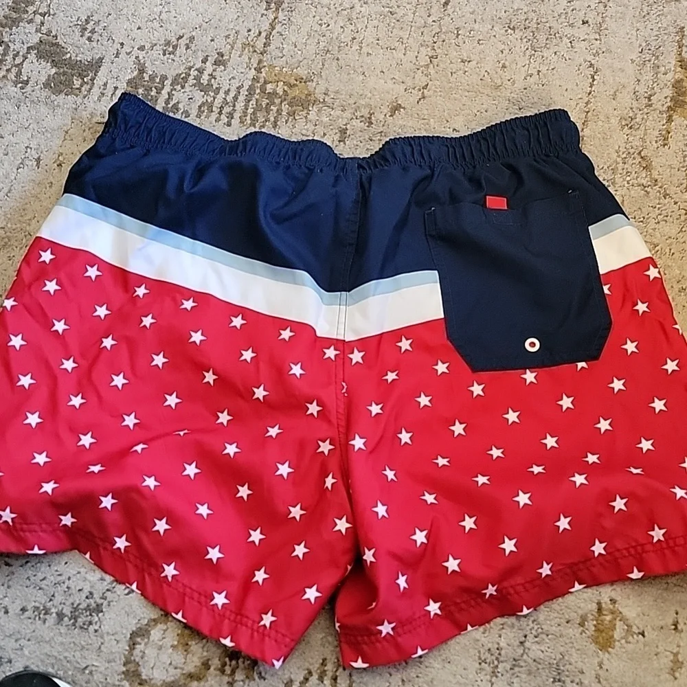 George Americana Mens Swim Truncks